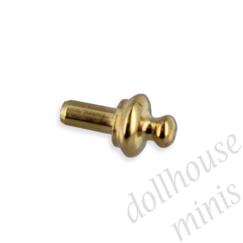 2 brass knobs for dollhouses 1:12 2 brass knobs for dollhouses 1:12