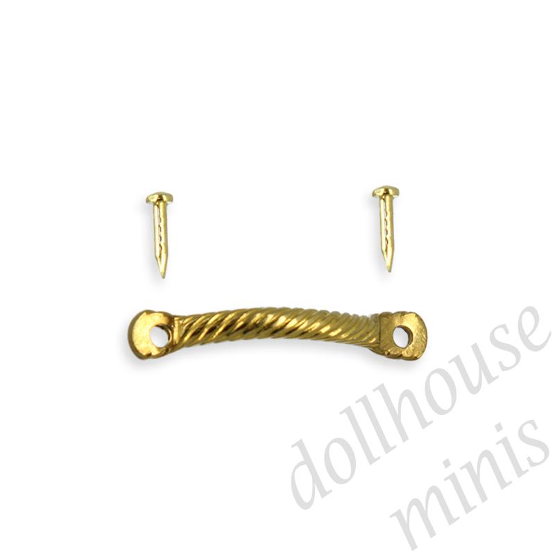 drawer handle with nails for dollhouses 1:12