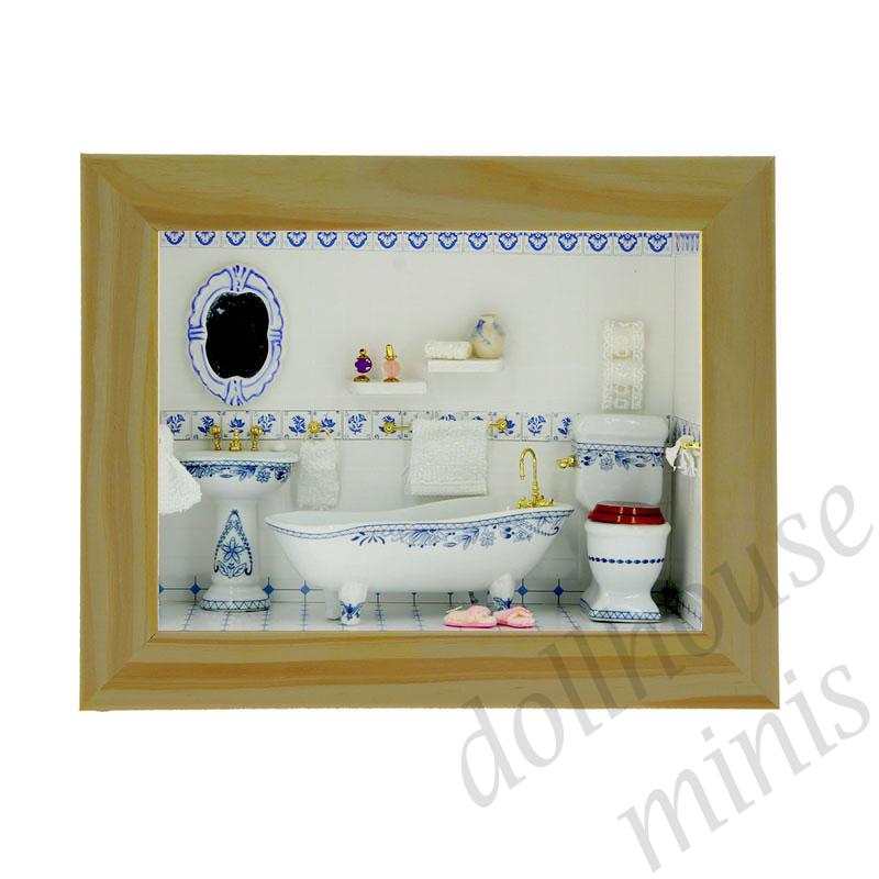 little showcase set, bathroom 1:12 little showcase set, bathroom 1:12