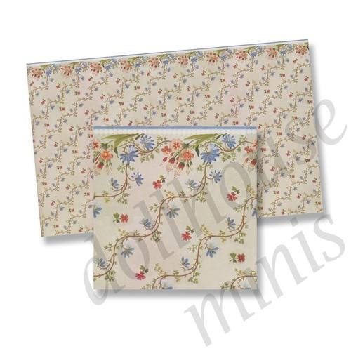 wallpaper: flowers for dollhouses 1:12 wallpaper: flowers for dollhouses 1:12