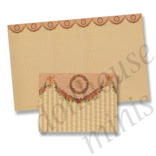 wallpaper pink stripes for dollhouses 1:12 wallpaper pink stripes for dollhouses 1:12