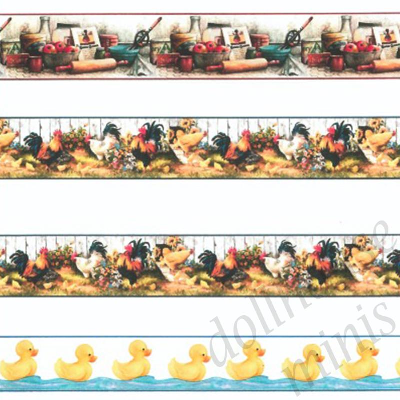 pastry friezes, rooster hens, ducks for dollhouses 1:12 pastry friezes, rooster hens, ducks for dollhouses 1:12