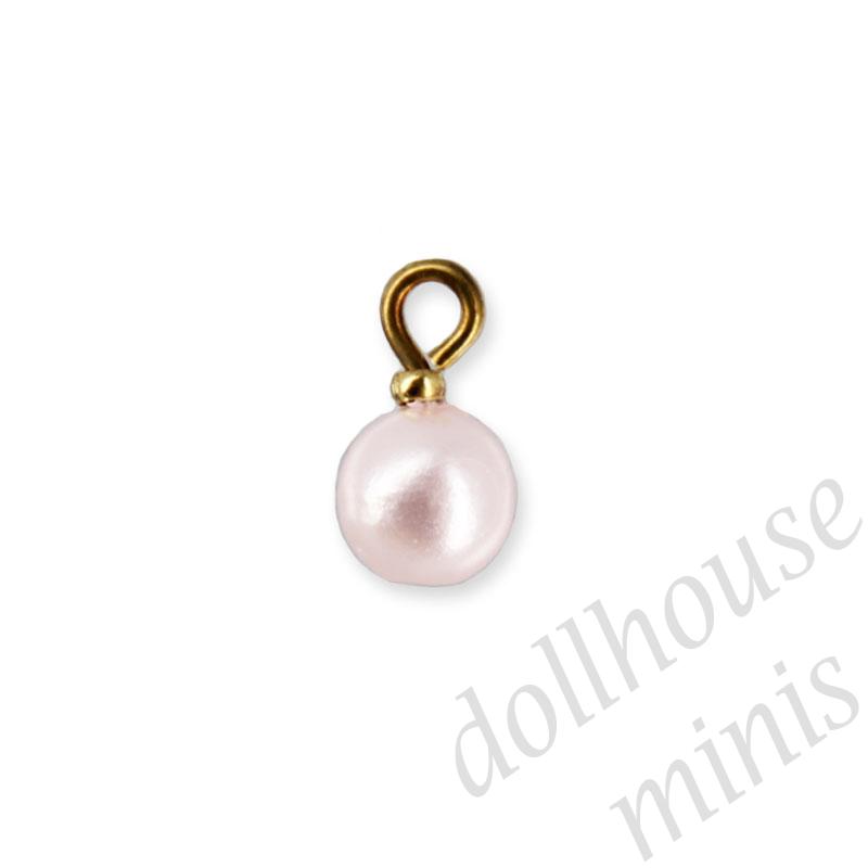 5 pink x'mas baubles 1:12 5 pink x'mas baubles 1:12