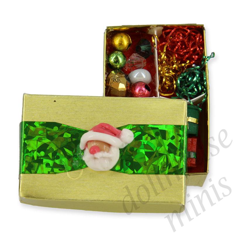 mini gift box x'mas candies 1:12