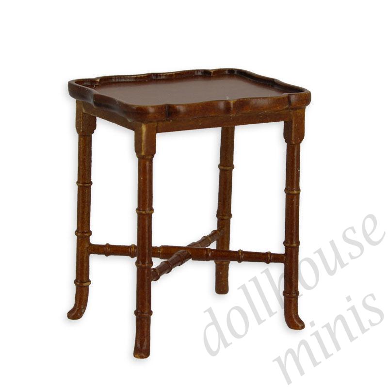 side table walnut Trianon collectible furniture 1:12 side table walnut Trianon collectible furniture 1:12