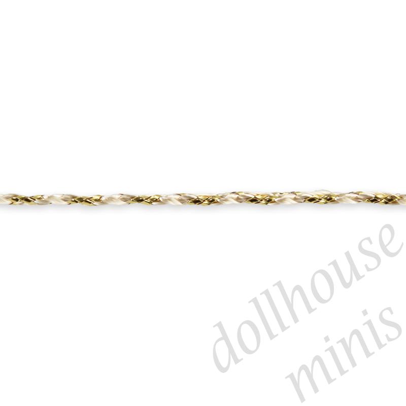 ribbon thread gold - 1m for dollhouses 1:12 ribbon thread gold - 1m for dollhouses 1:12