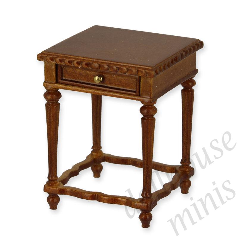 side table walnut  Trianon collectible furniture 1:12