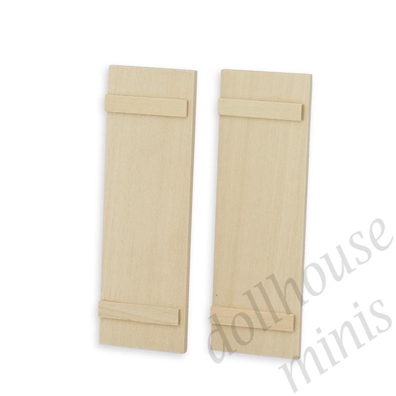 2 small shutters smooth surface for dollhouses 1:12 2 small shutters smooth surface for dollhouses 1:12