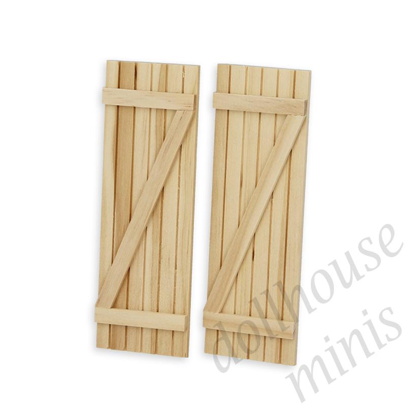 2 small shutters z design for dollhouses 1:12 2 small shutters z design for dollhouses 1:12