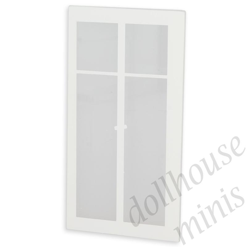 plexiglass for windows, printed for dollhouses 1:12