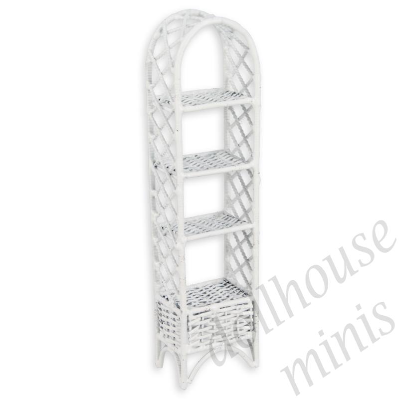 small metal shelf white 1:12 small metal shelf white 1:12