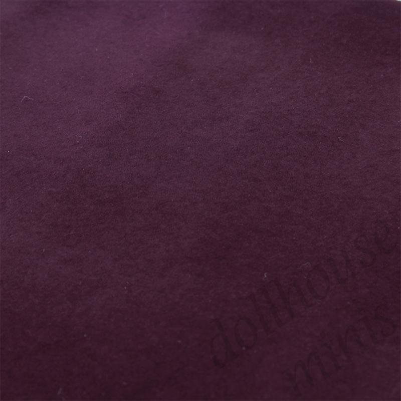 carpet dark red for dollhouses 1:12