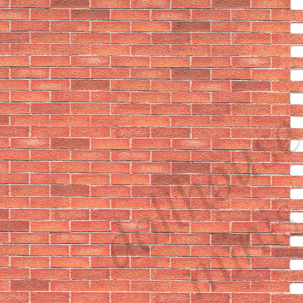 red brick panel 3d for dollhouses 1:12