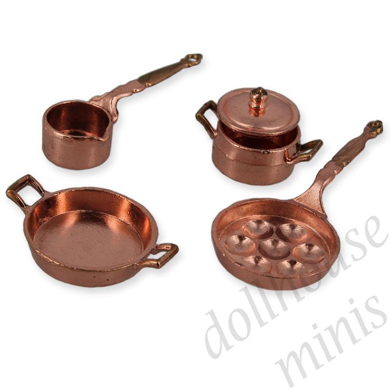 set of pans Miniature 1:12