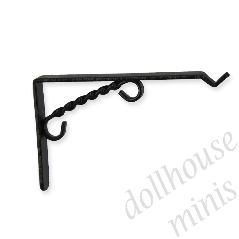 basket hanger black Miniature 1:12