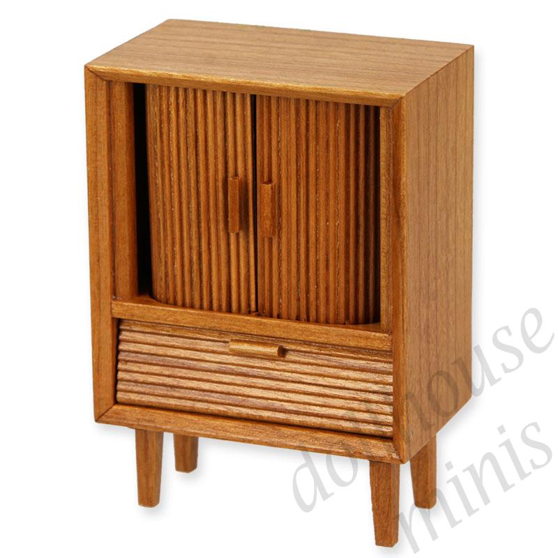 tv furniture teak miniature furniture 1:12 tv furniture teak miniature furniture 1:12