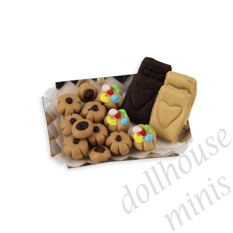 chocolate biscuit tray 1:12