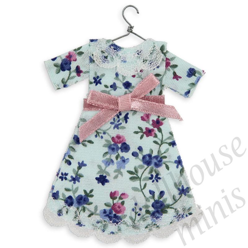little girl's dress on a hanger Miniature 1:12 little girl's dress on a hanger Miniature 1:12