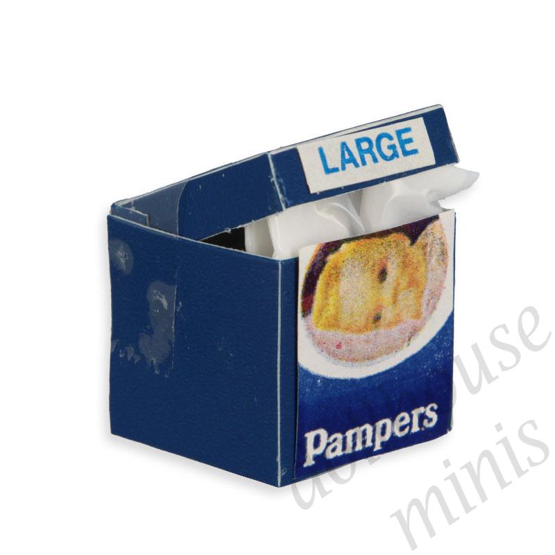 pampers box Miniature 1:12