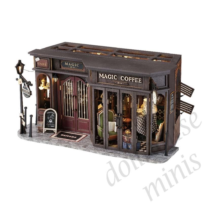 magic coffee - bookend for library - book nook magic coffee - bookend for library - book nook