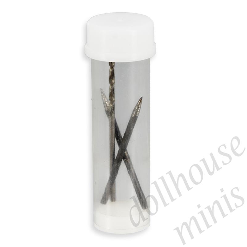 2 pilot hole punch needles and 1 drill for dollhouses 1:12 2 pilot hole punch needles and 1 drill for dollhouses 1:12