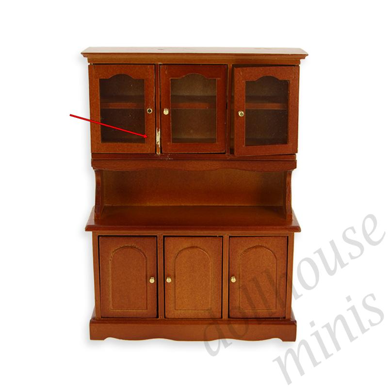 kitchen cupboard cherrywood 3 doors - damaged -miniature furniture 1:12 kitchen cupboard cherrywood 3 doors - damaged -miniature furniture 1:12