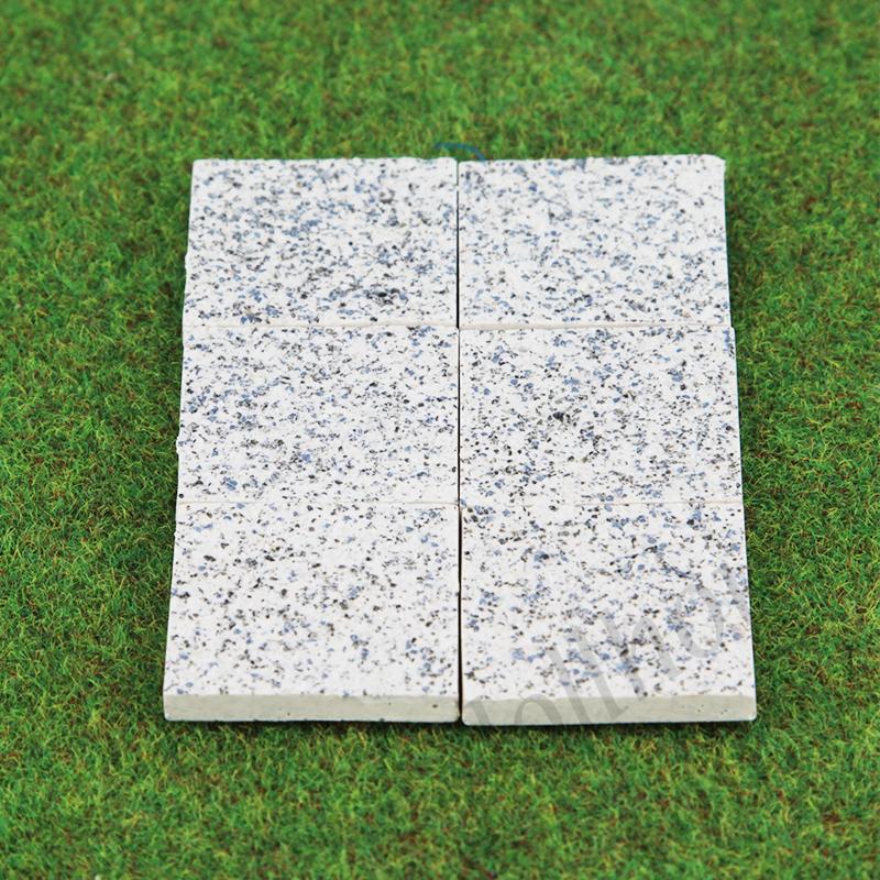 6 patio slabs for dollhouses 1:12