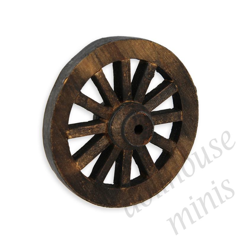 medium wagon wheel Miniature 1:12 medium wagon wheel Miniature 1:12