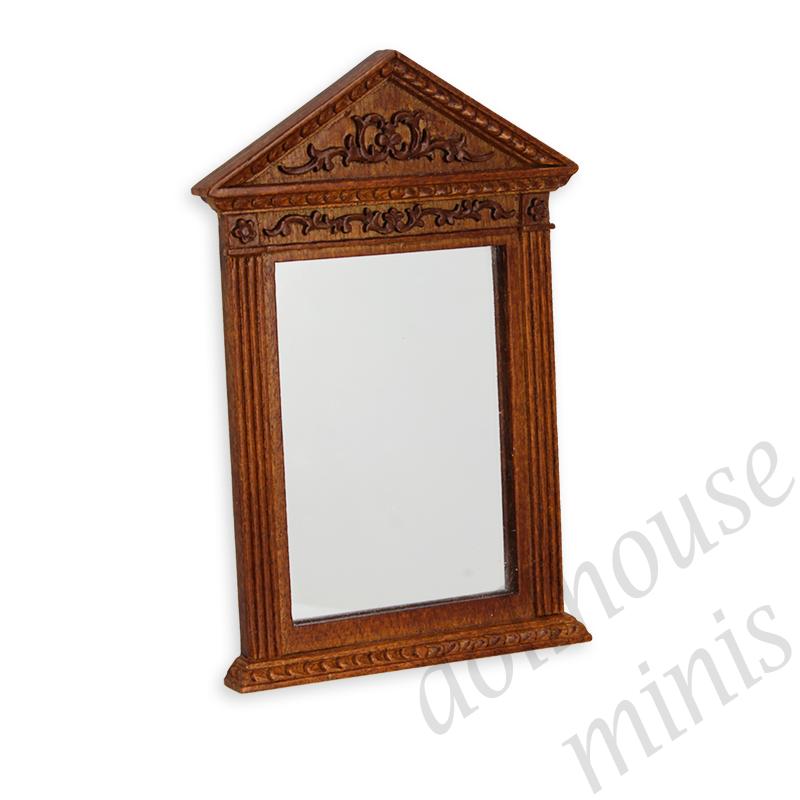 mirror walnut  Trianon collectible furniture 1:12