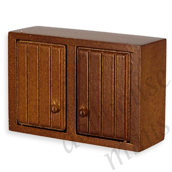 kitchen wall element walnut miniature furniture 1:12