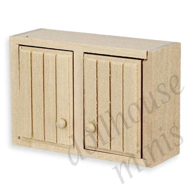kitchen wall element bare wood miniature furniture 1:12