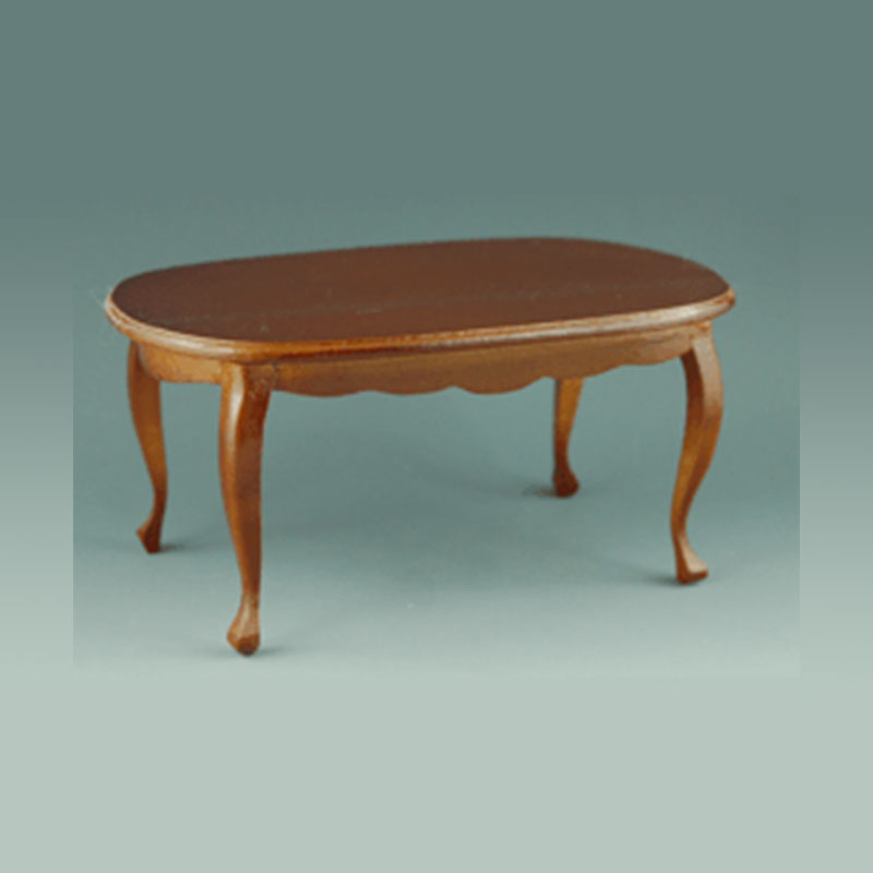 oval table cherrywood miniature furniture 1:12 oval table cherrywood miniature furniture 1:12