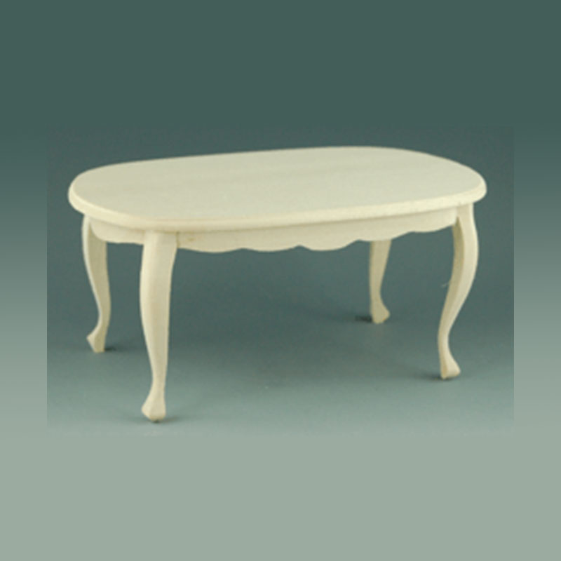 oval table bare wood miniature furniture 1:12 oval table bare wood miniature furniture 1:12