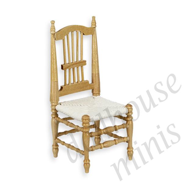 chair natural oak miniature furniture 1:12 chair natural oak miniature furniture 1:12