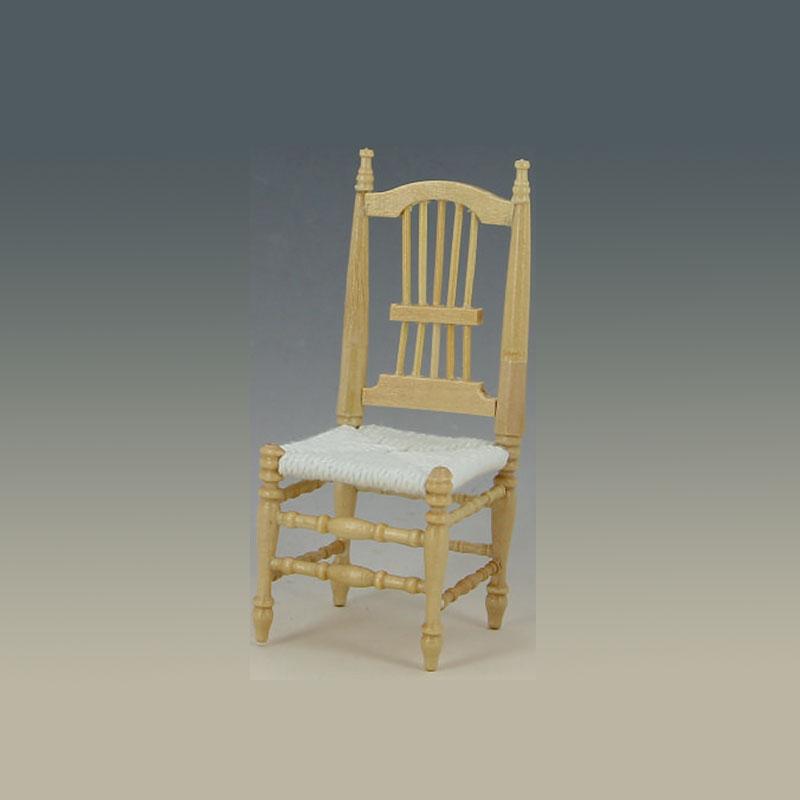 chair natural oak miniature furniture 1:12