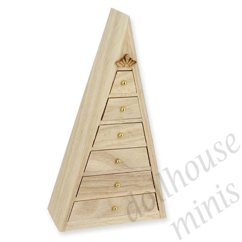 tree drawers ashwood miniature furniture 1:12 tree drawers ashwood miniature furniture 1:12