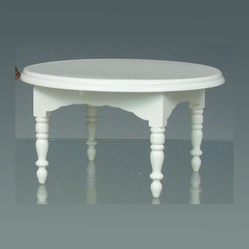 round table white miniature furniture 1:12 round table white miniature furniture 1:12