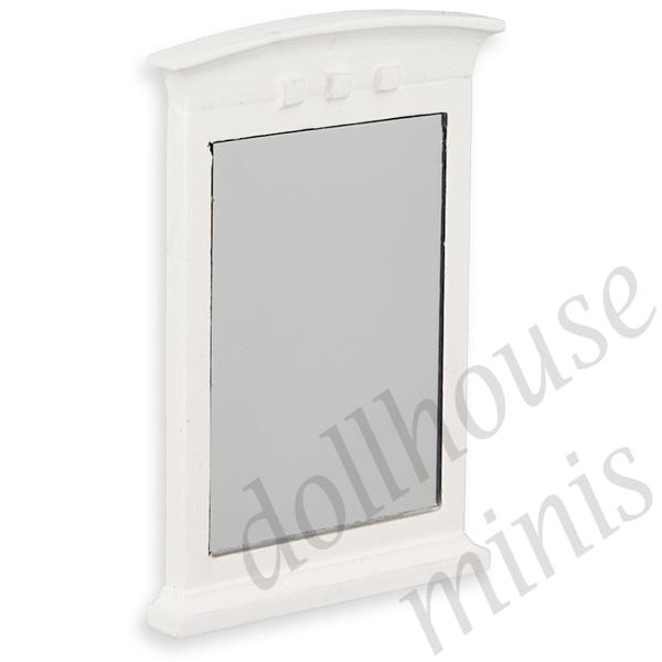 bentwood mirror white miniature furniture 1:12