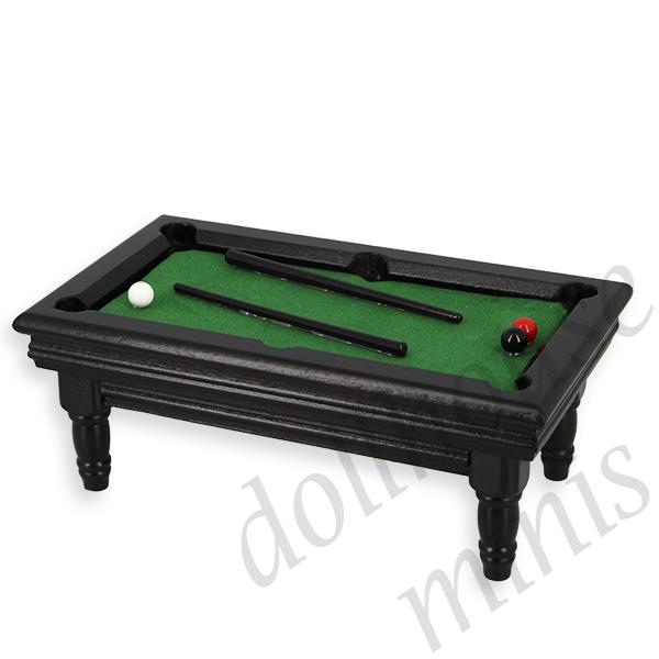 billard brown walnut miniature furniture 1:12 billard brown walnut miniature furniture 1:12