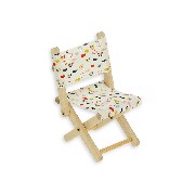 garden chair bare wood 1:12