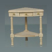 corner table louis xvi bare wood miniature 1:12
