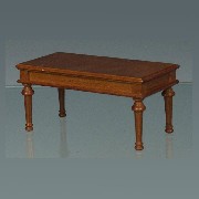 low table louis xvi cherrywood miniature 1:12