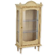 display cabinet louis xvi bare wood miniature 1:12