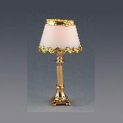 12v table lamp brass frosted miniature 1:12