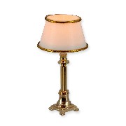 12v table lamp brass frosted for dollhouses 1:12