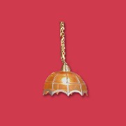 12v hanging lamp clip tiffany red miniature 1:12