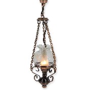 12v wall lamp clip oil glass miniature 1:12