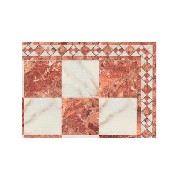 red and white marble miniature 1:12