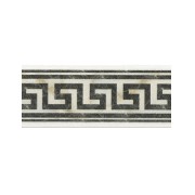 marble border white and black miniature 1:12