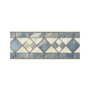 marble border white and blue miniature 1:12